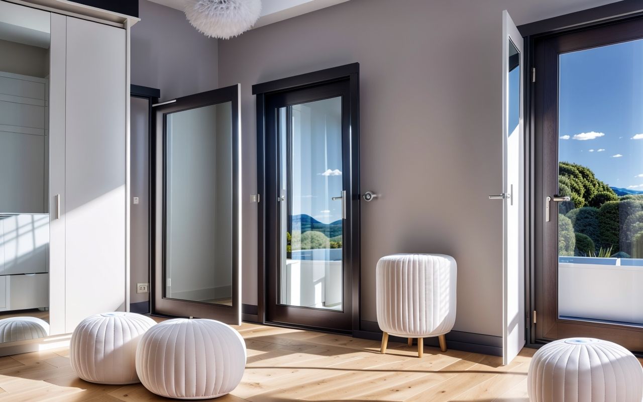 Пуфы для гардеробной: высота и мягкость при примерке