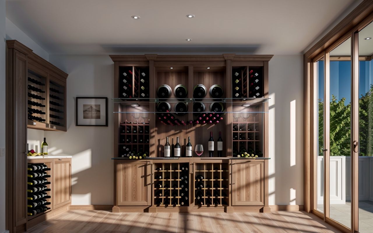 Полки для вина: угол наклона и вентиляция